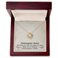 To My Unbiological Sister, Sister By Heart - Love Knot Necklace
